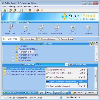 Folder Scout Standard Screenshot
